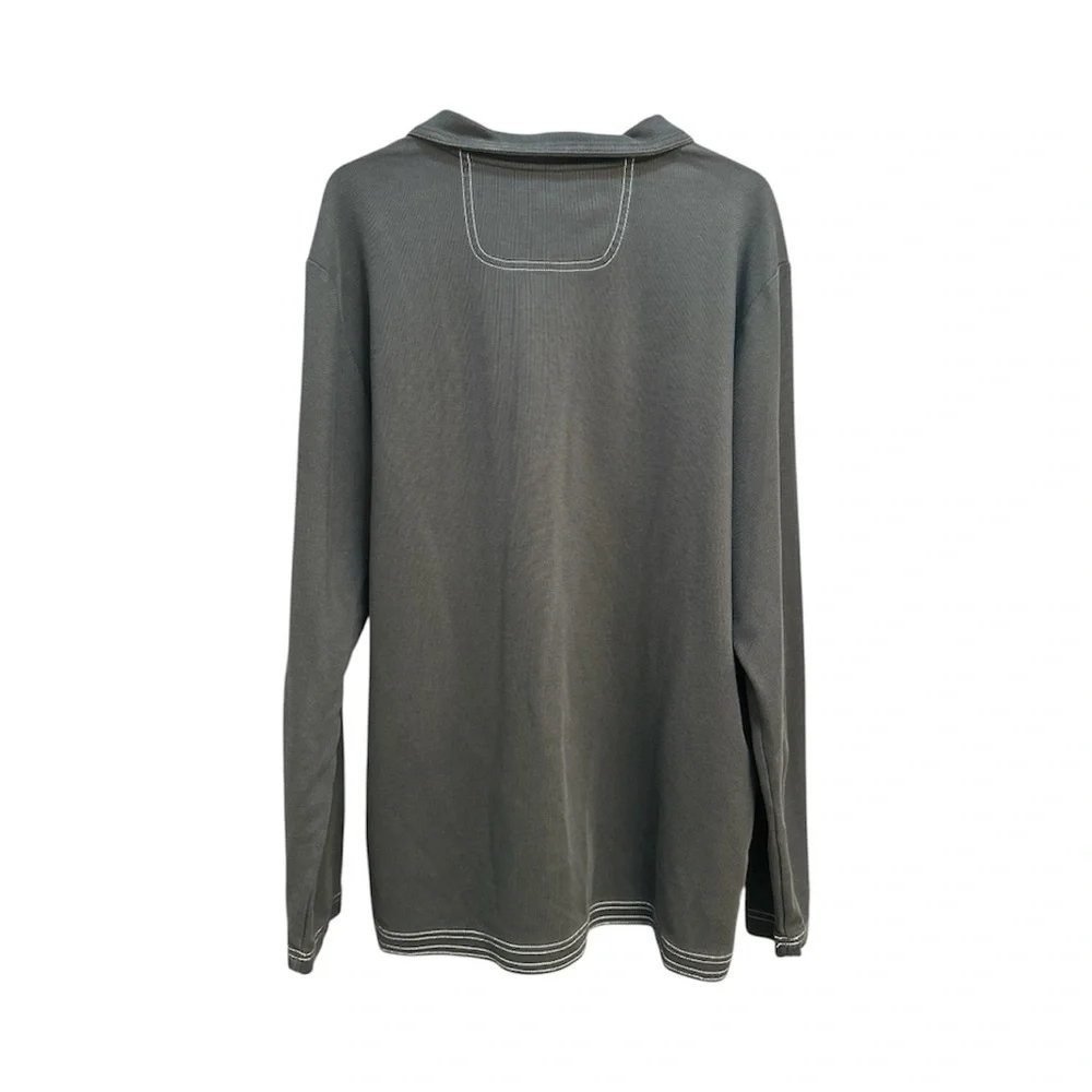 Tommy Bahama IslandZone Black Quarter Zip Pullover Supima Cotton XL Longsleeve - Picture 2 of 15